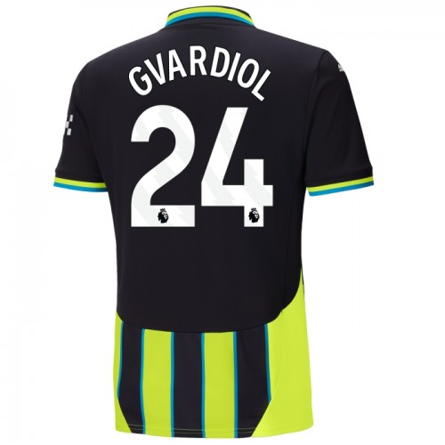 Fotbollskläder Manchester City Gvardiol 24 Bortatröja 2024-25 - Kortärmad Fotbollskläder Manchester City Gvardiol 24 Bortatröja 2024-25 - Kortärmad